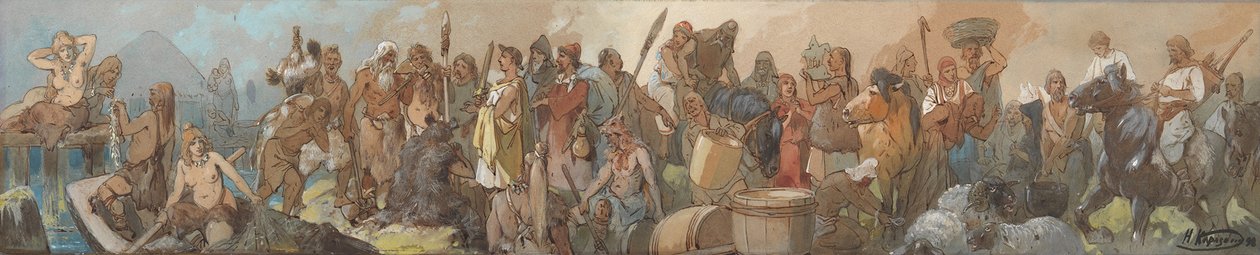 Historia handlu, 1898 autorstwa Nikolai Nikolayevich Karasin