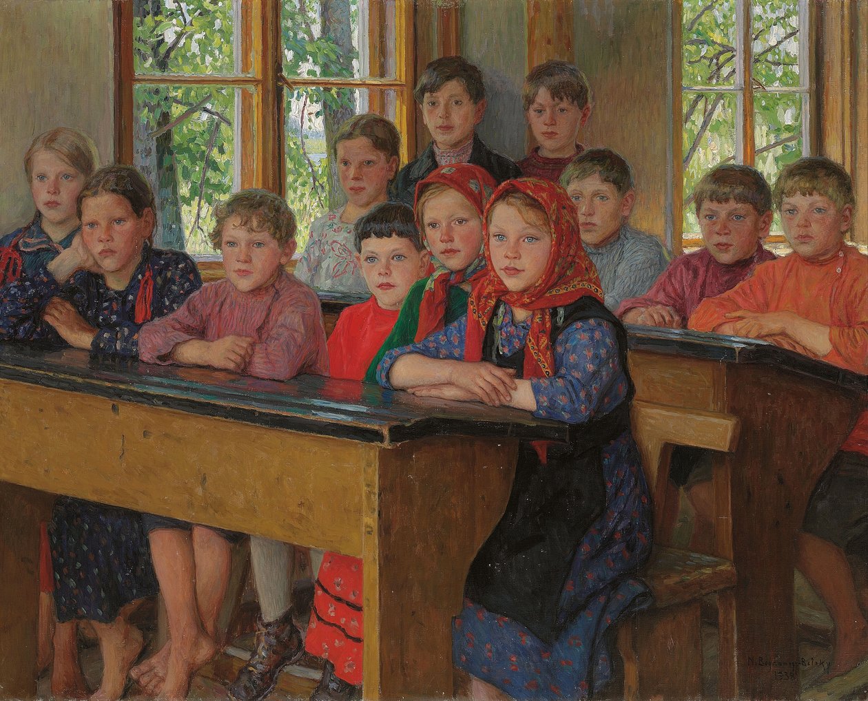 Szkoła autorstwa Nikolai Petrovich Bogdanov Belsky