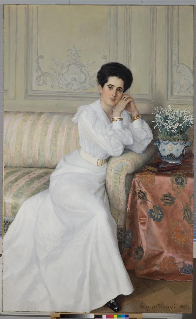 Portret hrabiny Darii Michajłownej Gorczakowej, z domu Bibikowa, 1903 autorstwa Nikolai Petrovich Bogdanov Belsky