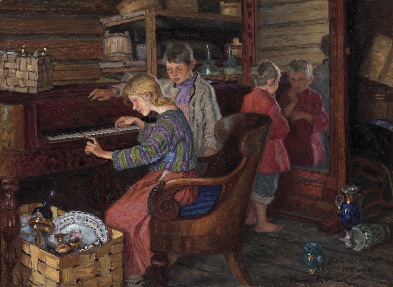 Socjalizacja, 1918 autorstwa Nikolai Petrovich Bogdanov Belsky