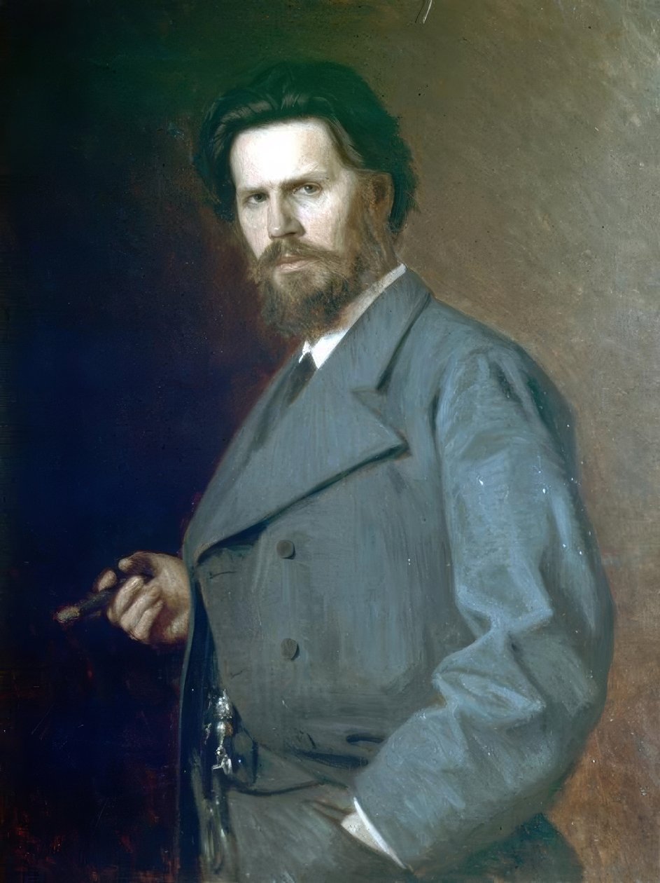 Portret I. Kramskoy .a autorstwa Nikolai Yaroshenko