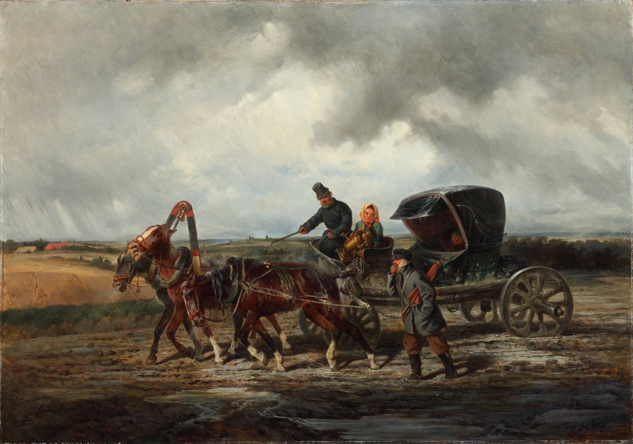 W drodze do ściągacza zębów, 1873 autorstwa Nikolai Yegorovich Sverchkov