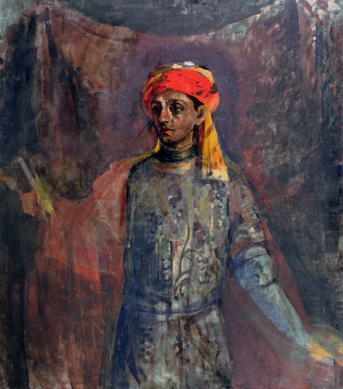 Portret Michaiła Kuzmina, 1911-12 autorstwa Nikolaj Nikolaevic Sapunov