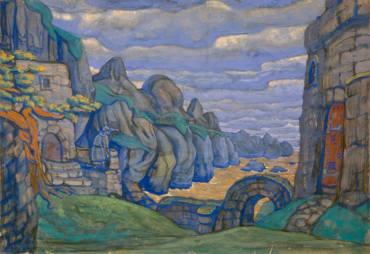 Wagner, Tristan / scena Roericha autorstwa Nikolai Konstantinowitsch Roerich