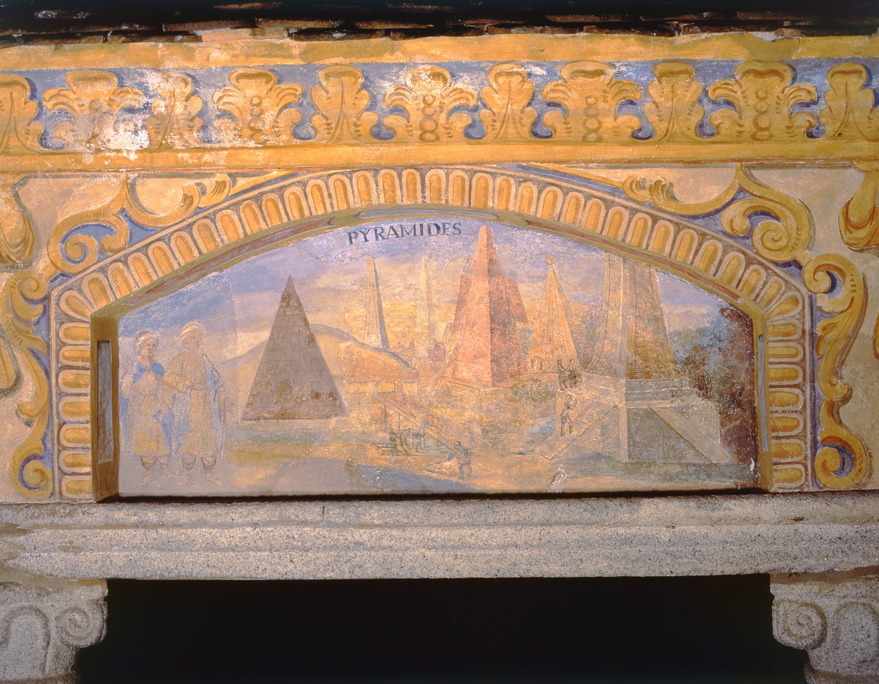 Piramidy w Egipcie, ze „Studnia cudów świata” („Pozzo delle Meraviglie”), 1669-73 autorstwa Nikolaus Schiel