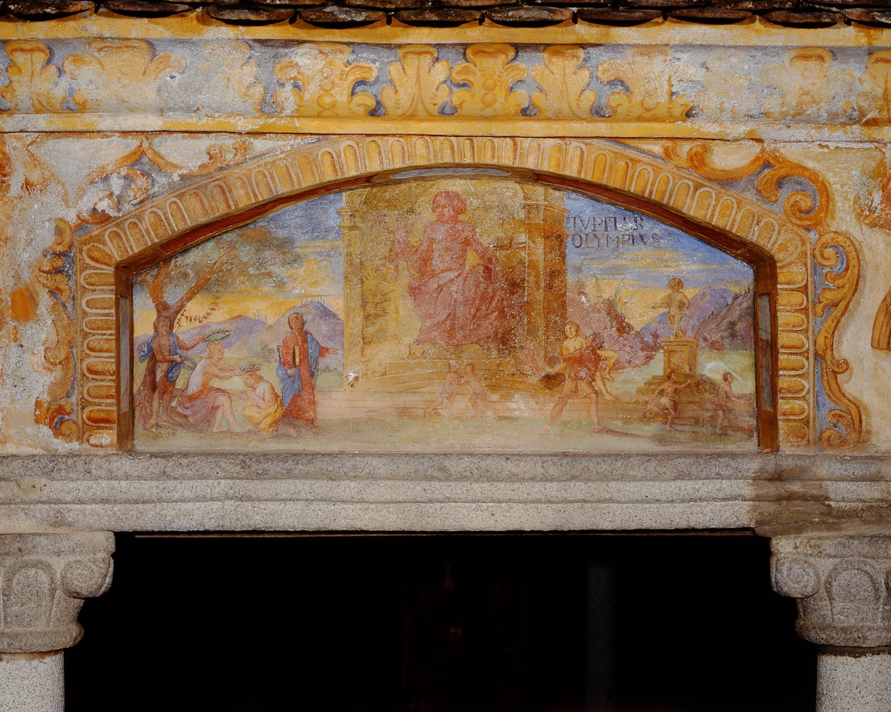 Posąg Zeusa w Olimpii, ze „Studni cudów świata” („Pozzo delle Meraviglie”), 1669-73 autorstwa Nikolaus Schiel