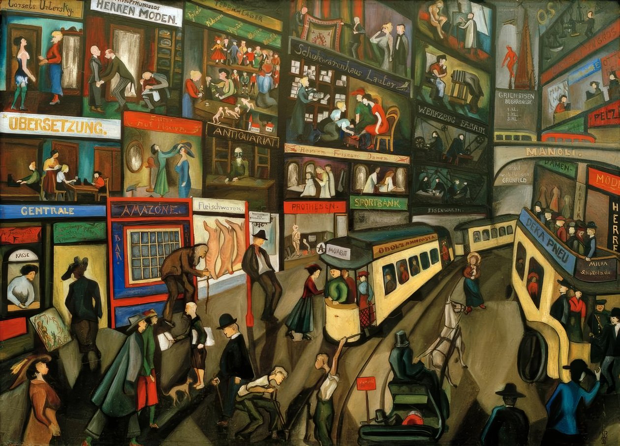 Scena uliczna w Berlinie autorstwa Nikolaus Braun