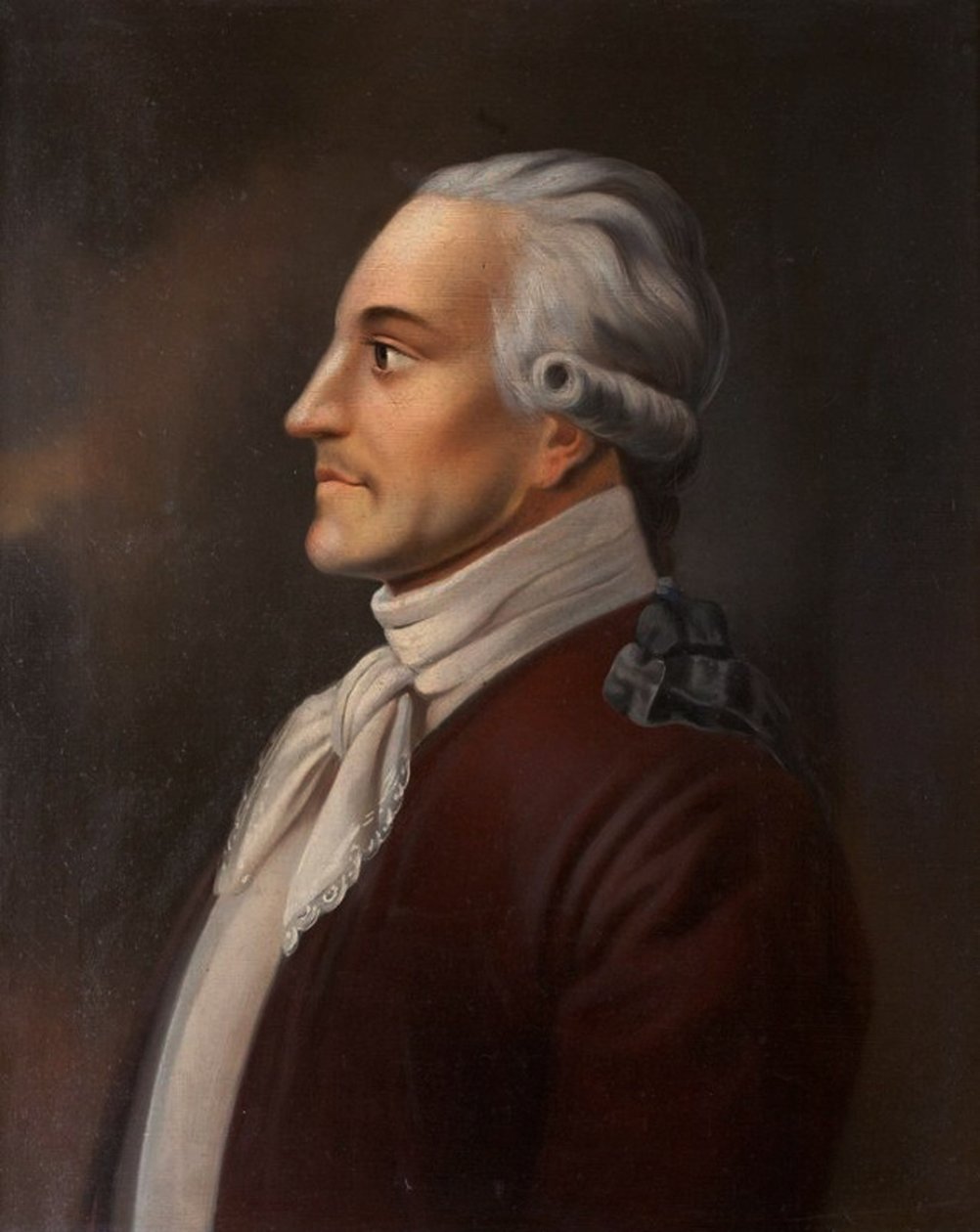 Portret poety Jakowa Knyaznina 1742-1791, 1854-1858 autorstwa Nikolay Ivanovich Polivanov