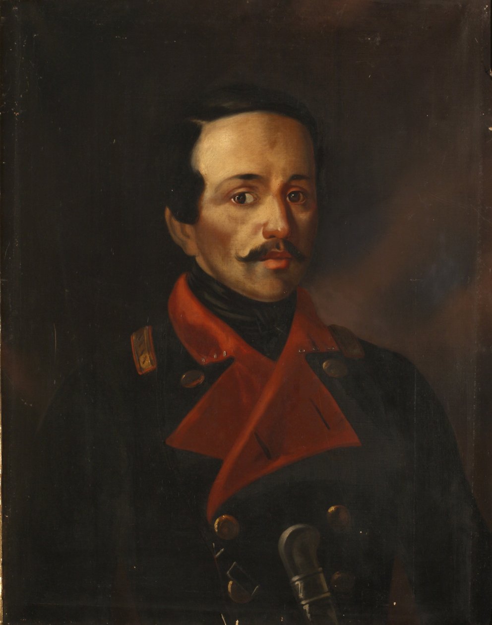 Portret poety Michaiła Lermontowa 1814-1841, 1854-1858 autorstwa Nikolay Ivanovich Polivanov