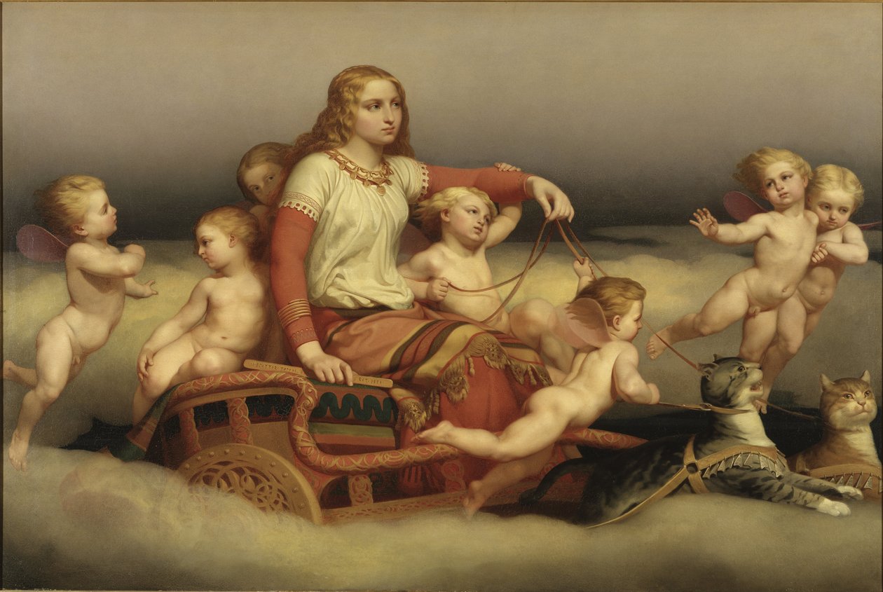 Freyja recherche son mari disparu - Freya szuka męża — Blommer, Nils Jakob (1816-1853). olej na płótnie autorstwa Nils Blommer