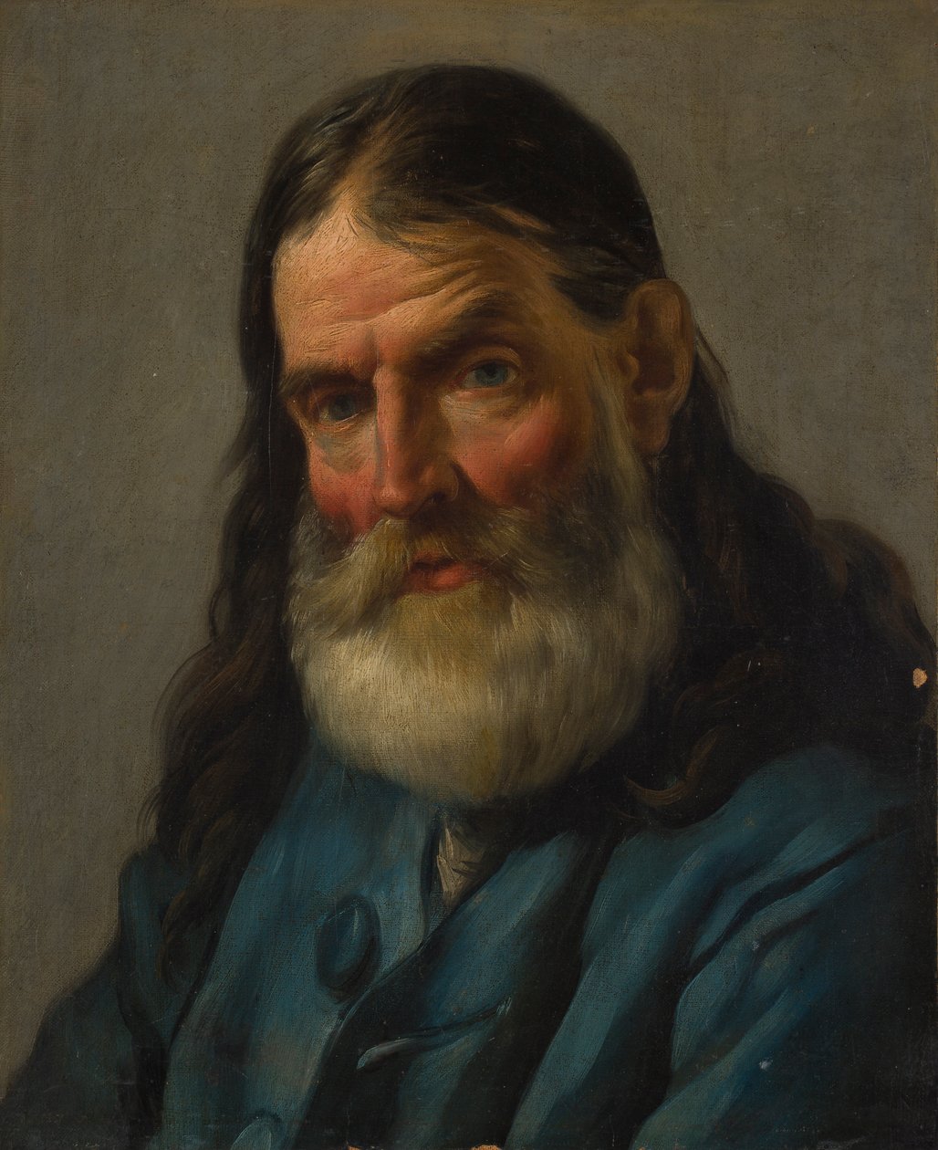 Portret starszego mężczyzny (olej na płótnie) autorstwa Noel (circle of) Halle
