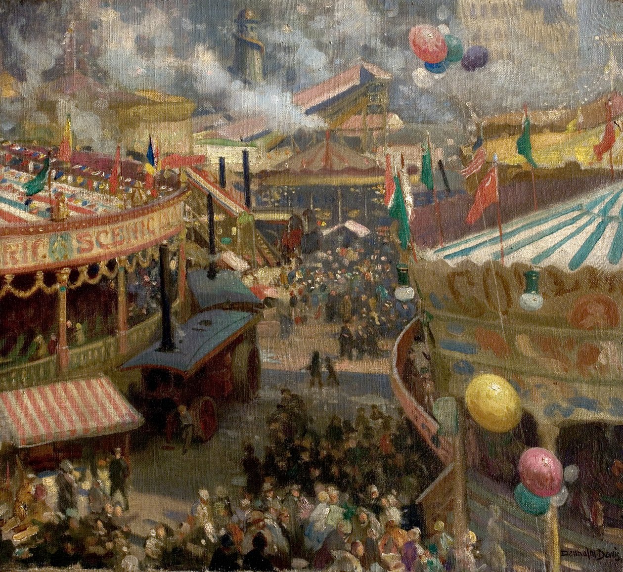Targi gęsi w Nottingham autorstwa Noel Denholm Davis