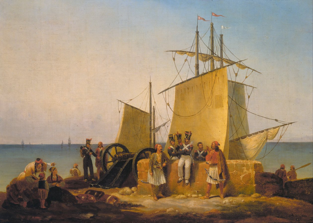 Moree Expedition (grecka wojna o niepodległość lub grecka rewolucja) autorstwa Noel Dieudonne Finart