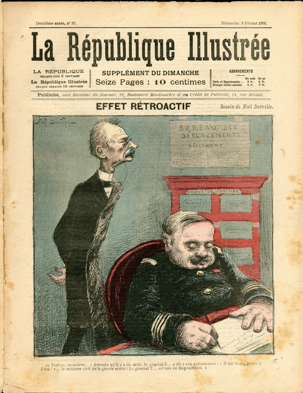 Okładka „Republique illustree”” autorstwa Noel Dorville