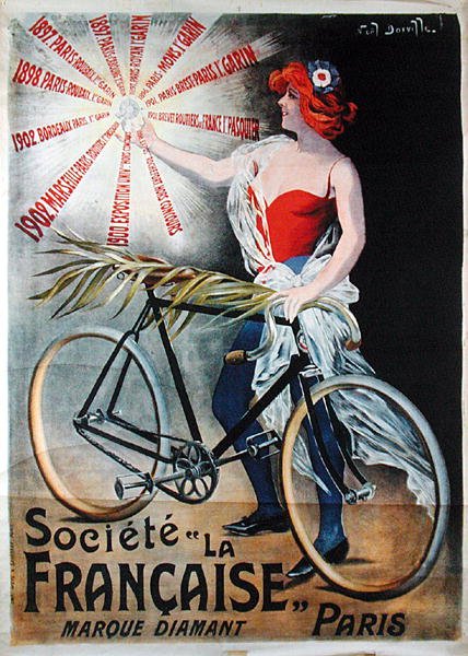 Plakat reklamujący firmę „La Francaise” autorstwa Noel Dorville