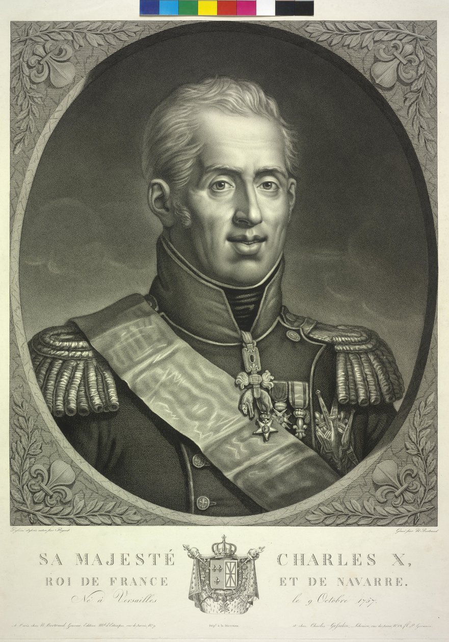 Król Francji Karol X autorstwa Noel Francois Bertrand