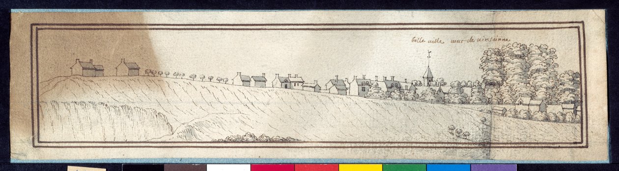 Belleville (pióro i tusz z praniem na papierze) autorstwa Noel Gasselin