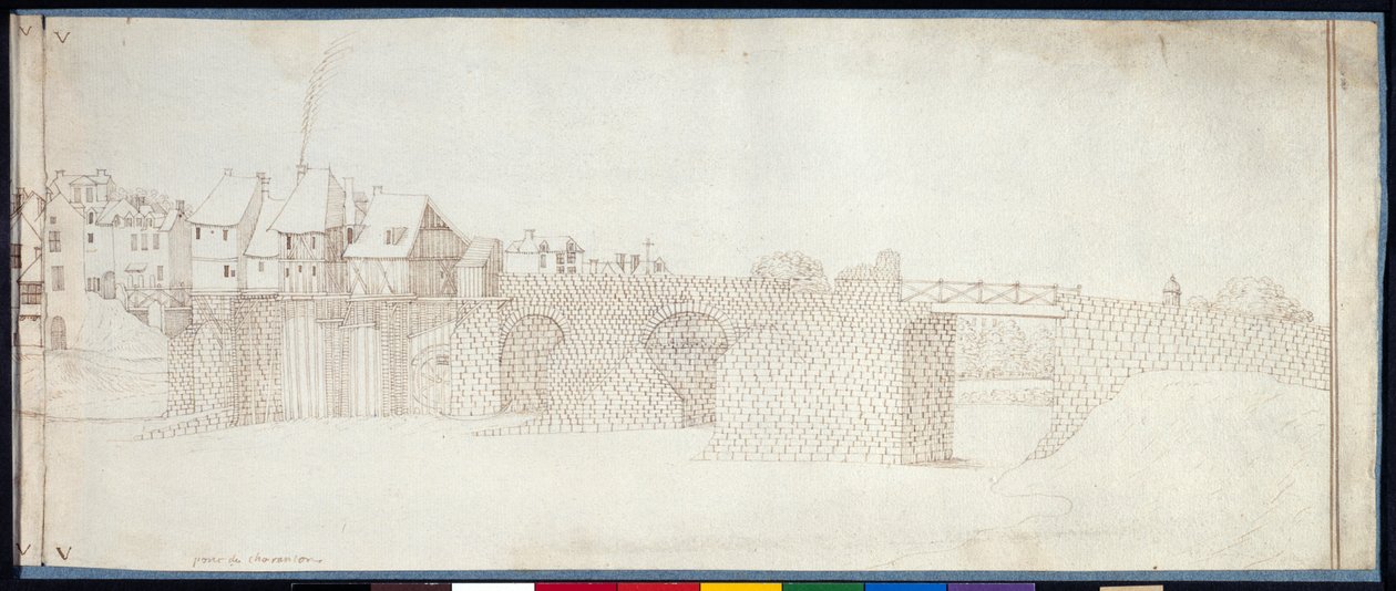 Panorama Charenton (pióro i tusz na papierze) autorstwa Noel Gasselin