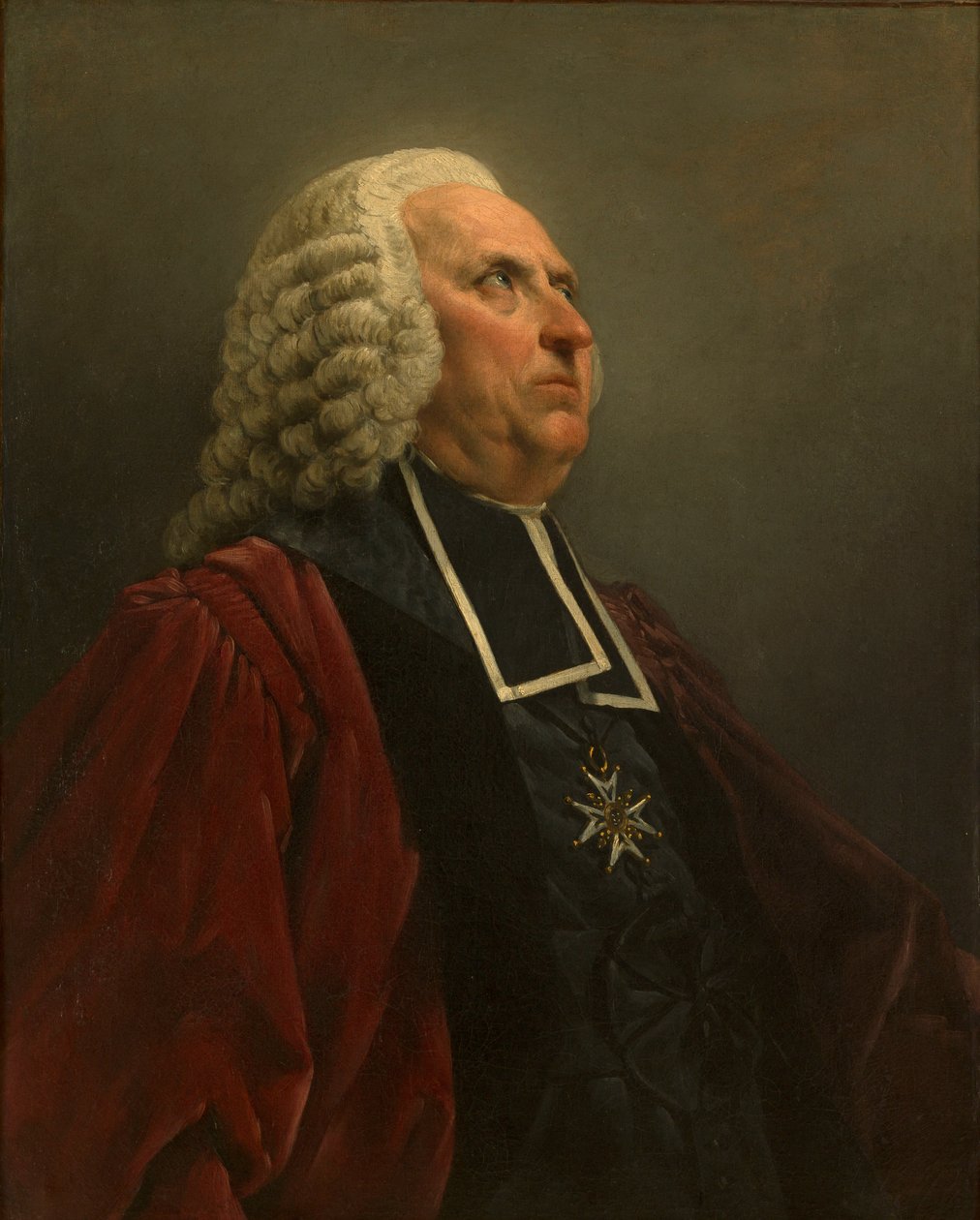 Portret pisarza Louisa-Sébastiena Merciera 1740-1814, ok. 1930 r. 1763. autorstwa Noel Halle