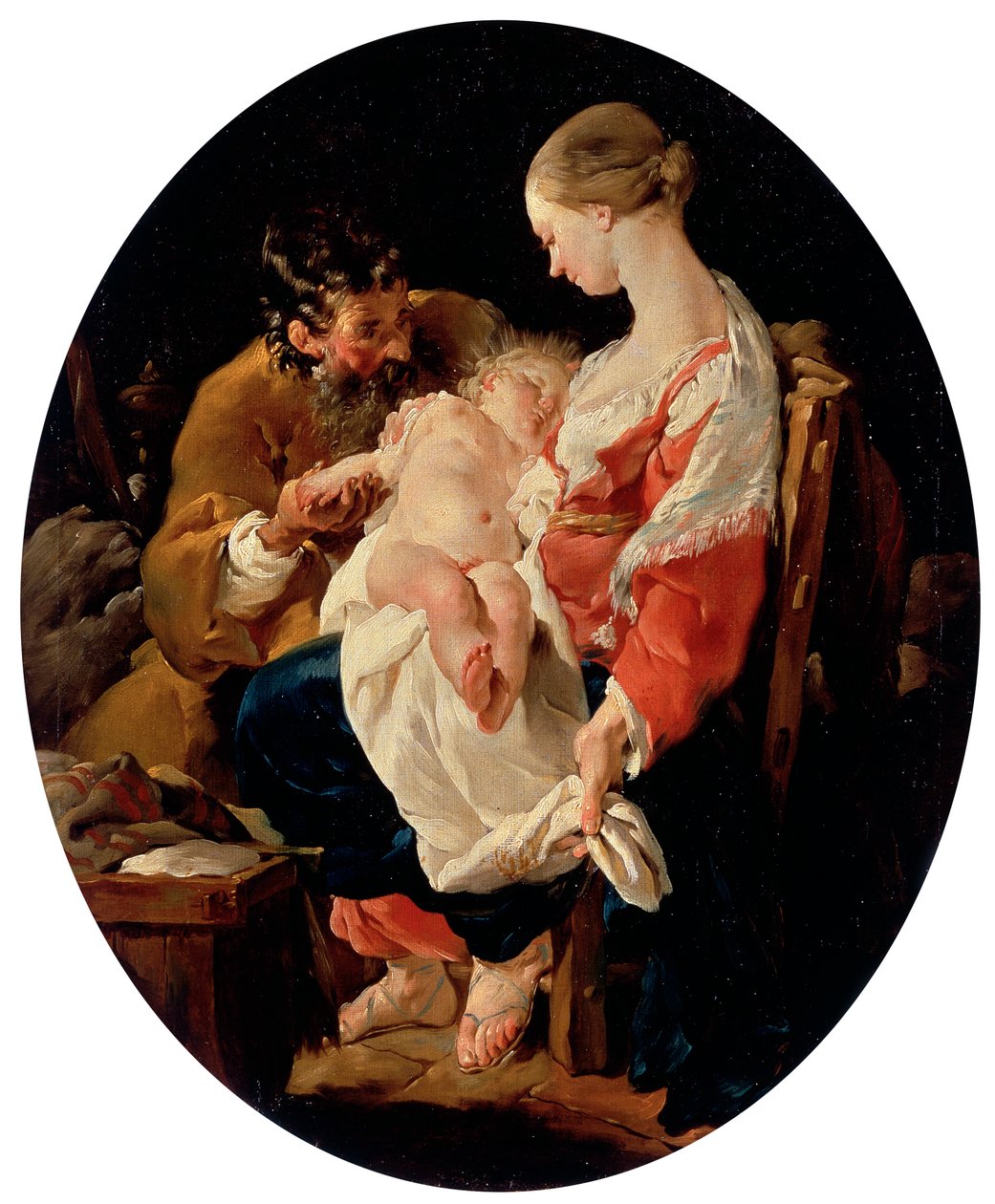 Święta Rodzina”, XVIII wiek. autorstwa Noel Halle