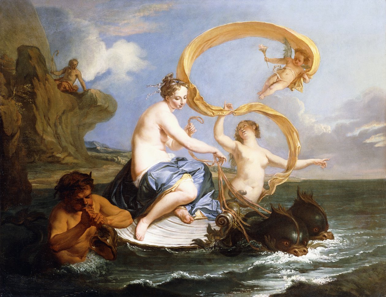 Triumf Galatei, ok. 1727 autorstwa Noel Nicholas Coypel