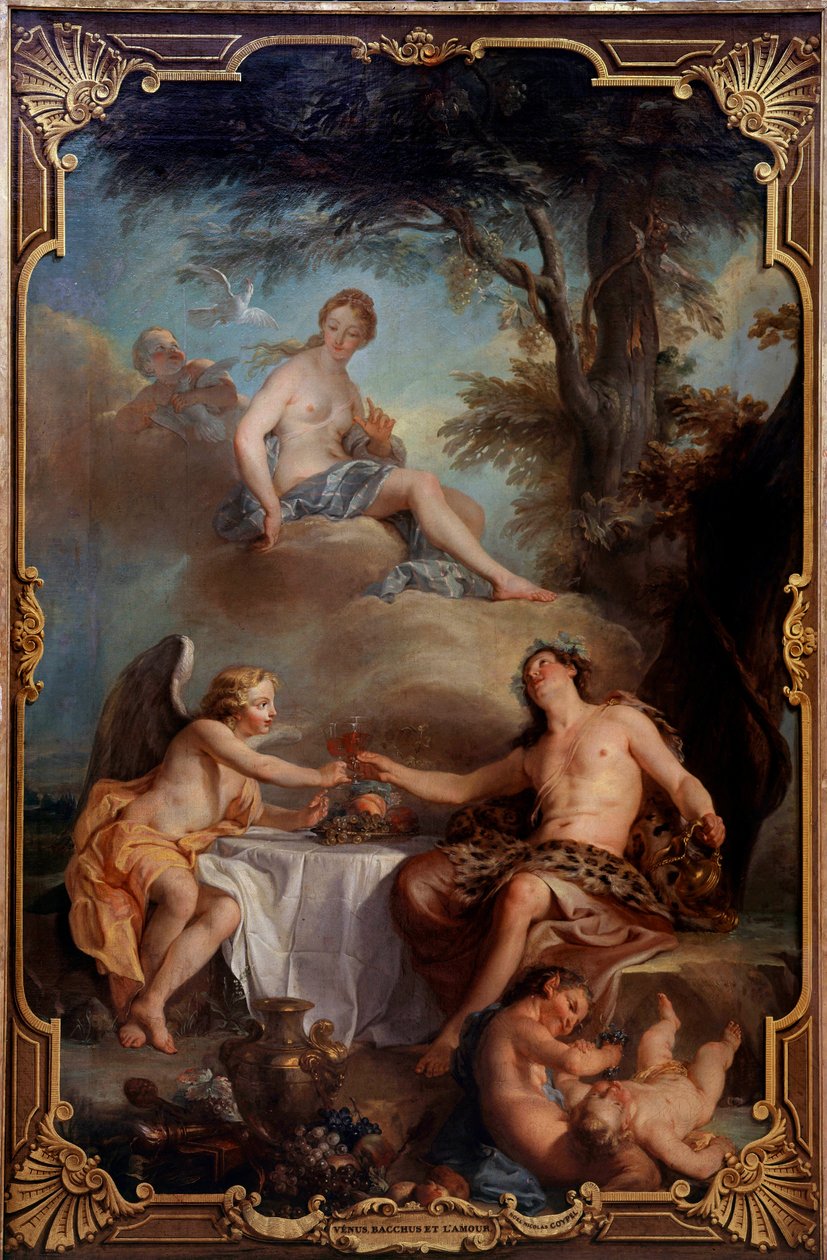 Wenus, Bachus i Miłość. Obraz Nicolasa Coypela (1690-1734) autorstwa Noel Nicholas Coypel