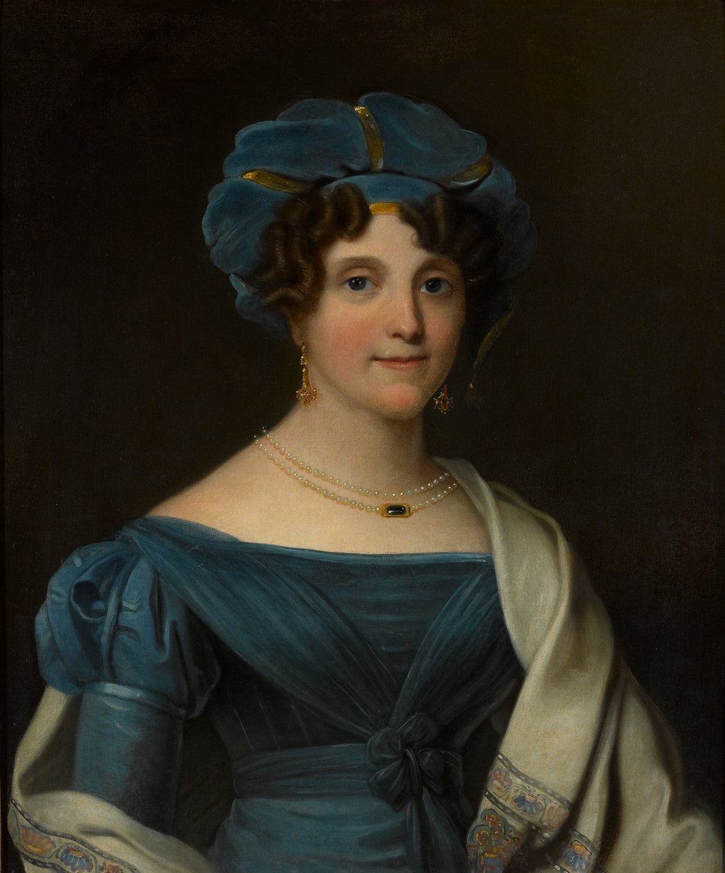 Lady Nicolls, żona generała dywizji Sir Jaspara Nicollsa KCB, 1827 ok autorstwa Noel Norman Carter