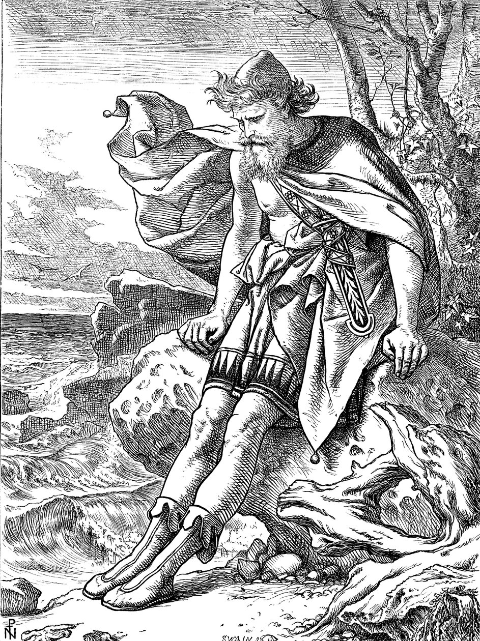 Ulisses na Ogygii, 1864 autorstwa Noel Paton