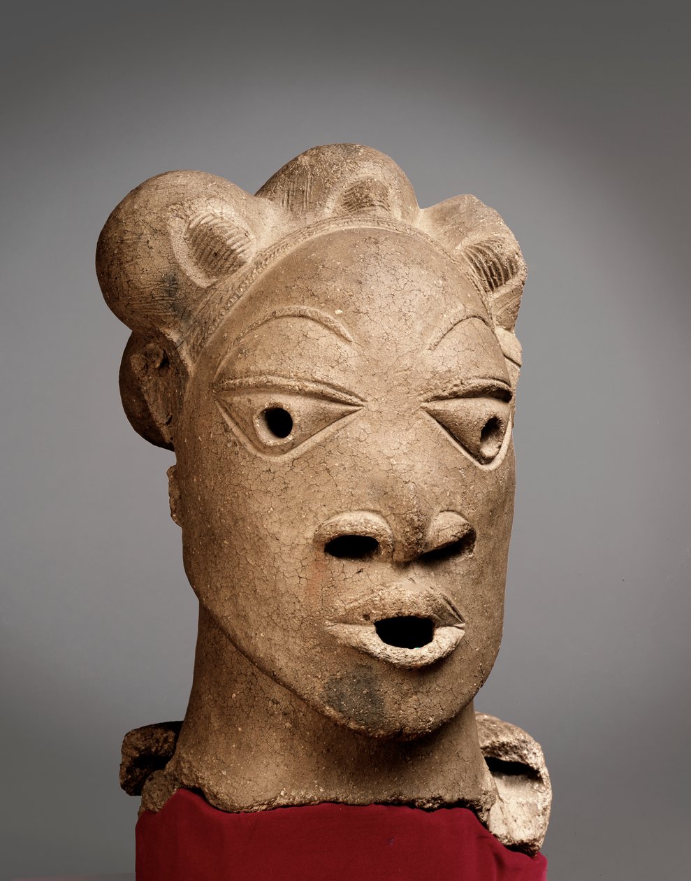 Głowa z Rafin Kura, Nigeria, 500 pne - 200 AD (terakota) autorstwa Nok Culture