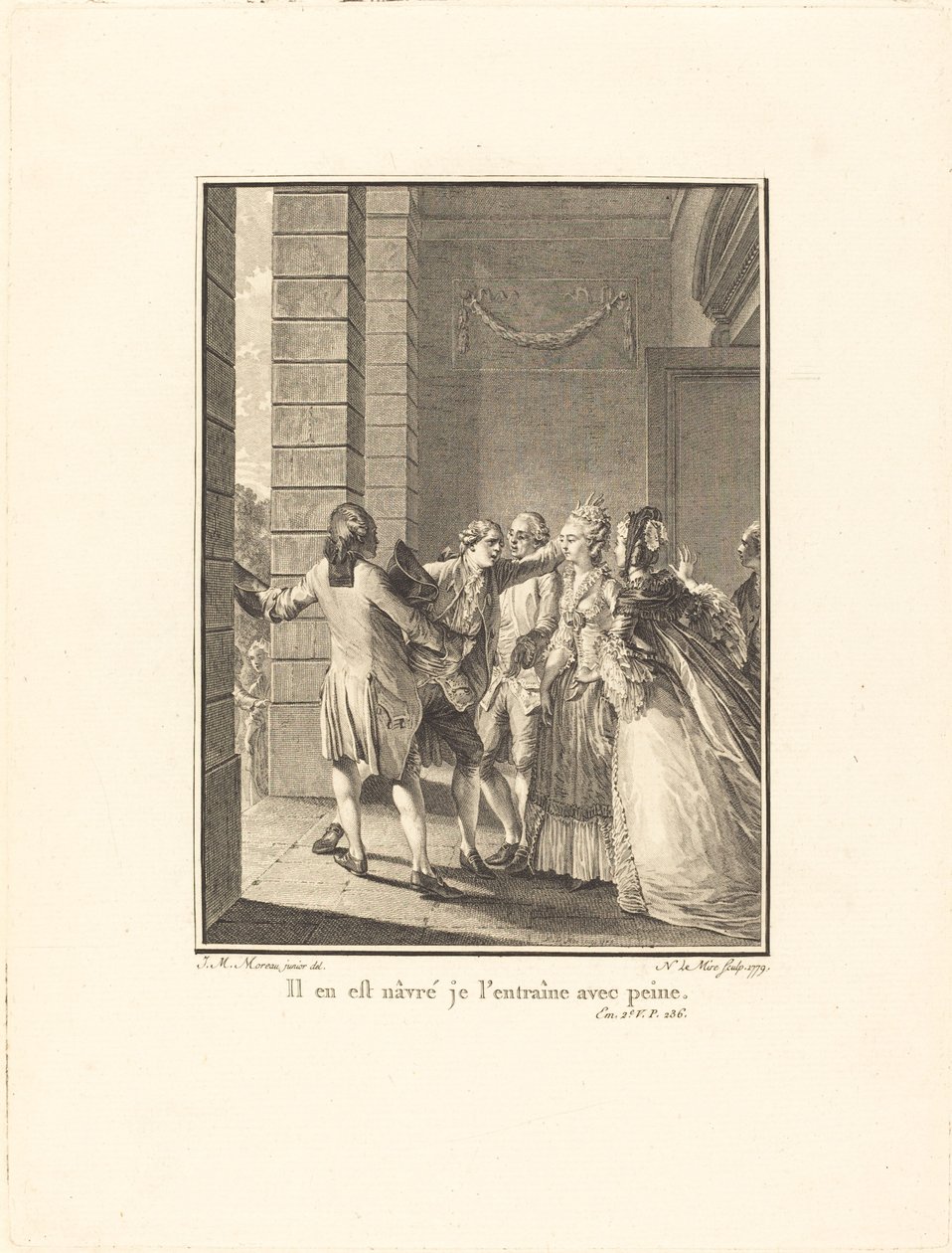 Przepraszam, trenuję go z trudem autorstwa Noël Le Mire after Jean Michel Moreau