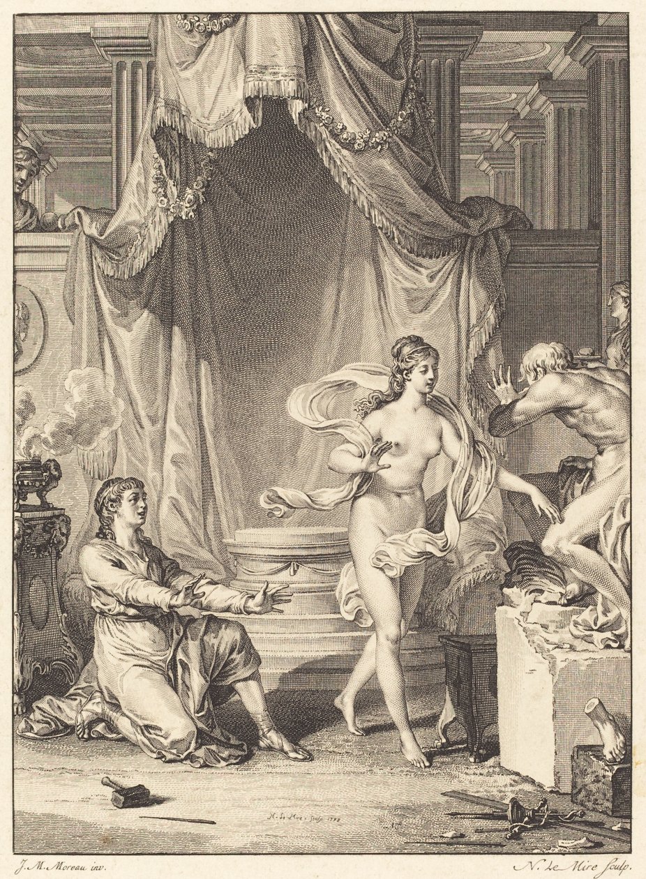 Pigmalion autorstwa Noël Le Mire after Jean Michel Moreau