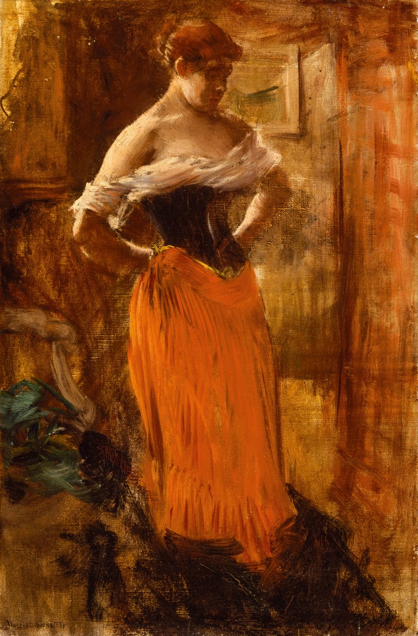 La Toilette (olej na płótnie) autorstwa Norbert Goeneutte