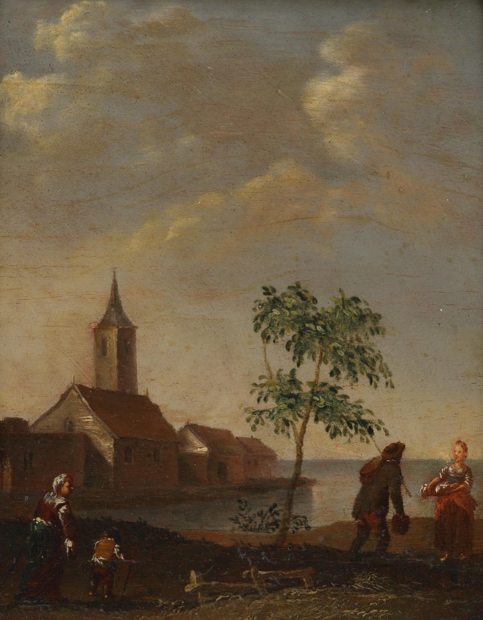 Scena w wiosce autorstwa Norbert Grund
