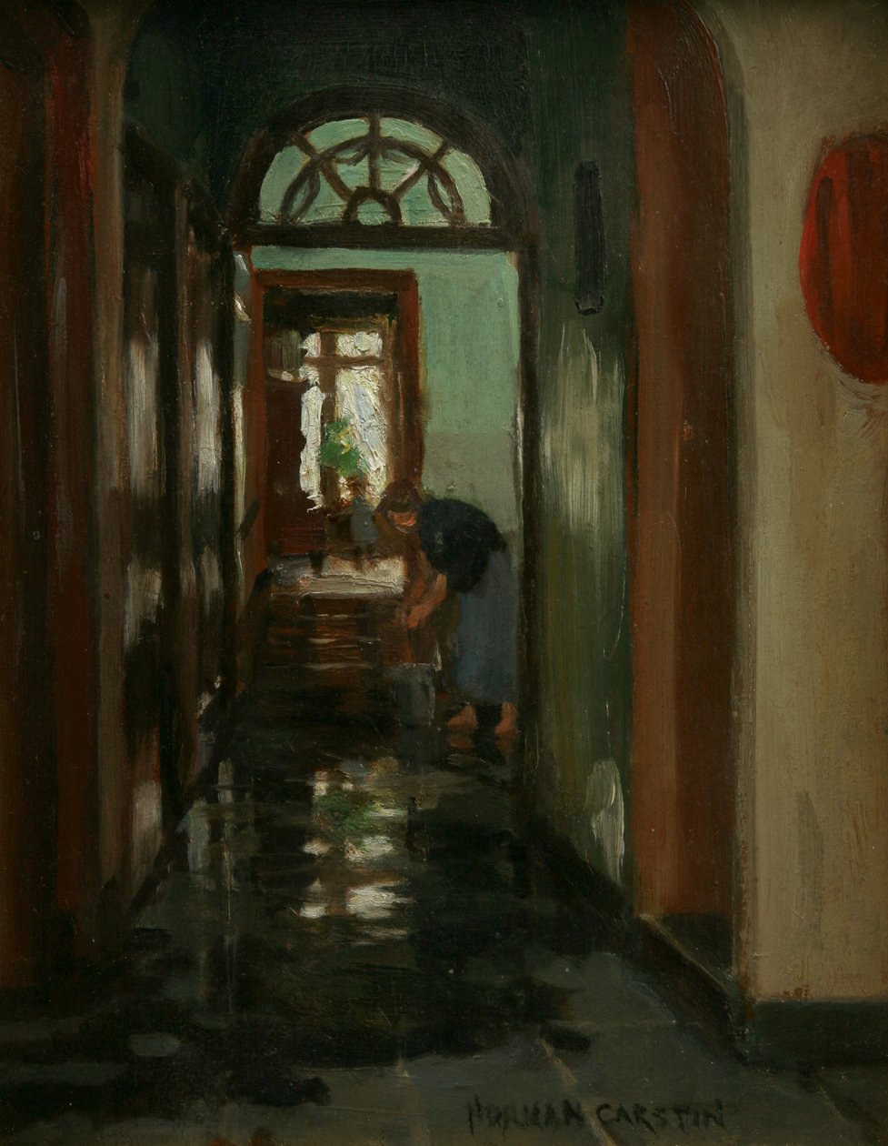 Sobota - Wnętrze domu Garstins autorstwa Norman Garstin
