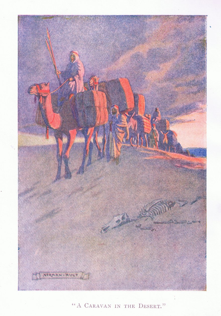 Karawana na pustyni autorstwa Norman Ault