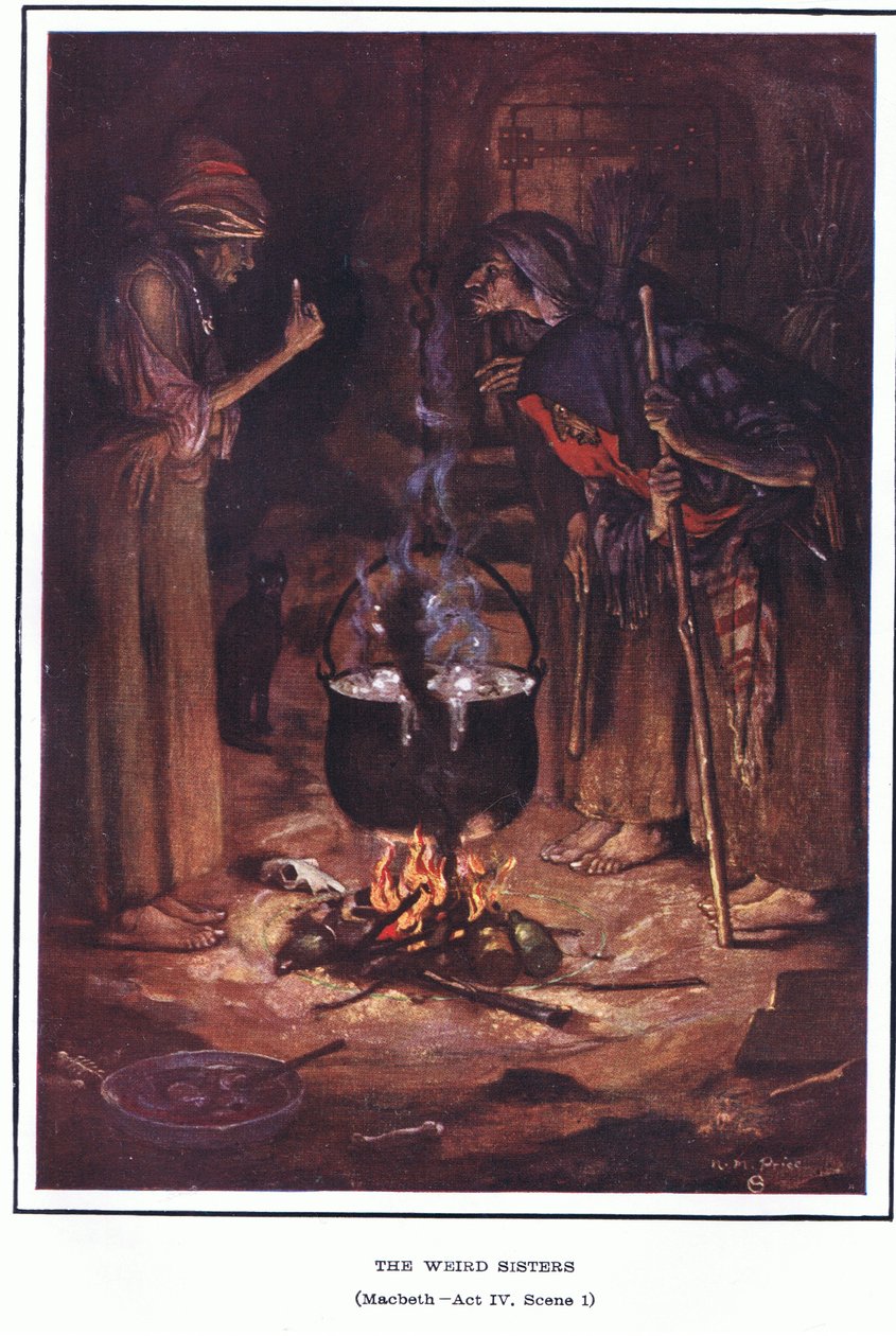 Dziwne siostry (Makbet) autorstwa Norman Mills Price