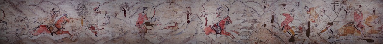Mural z grobowca północnej dynastii Qi w Jiuyuangang, Xinzhou autorstwa Northern Qi Dynasty Chinese Scool