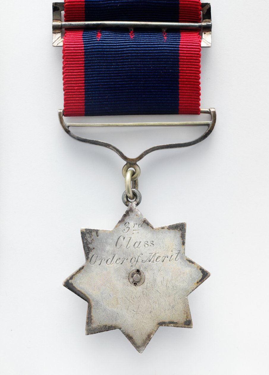 Indyjski Order Zasługi, Dywizja Wojskowa, przyznany Havildarowi Biaz, Królewskiemu Korpusowi Przewodników, Punjab Frontier Force autorstwa Northern European School