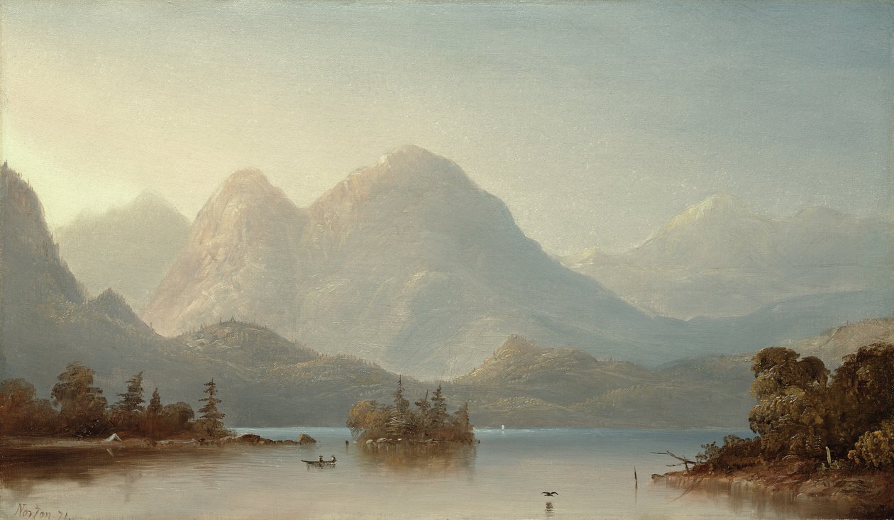 Widok na rzekę Columbia, Oregon, 1871 autorstwa Norton Bush