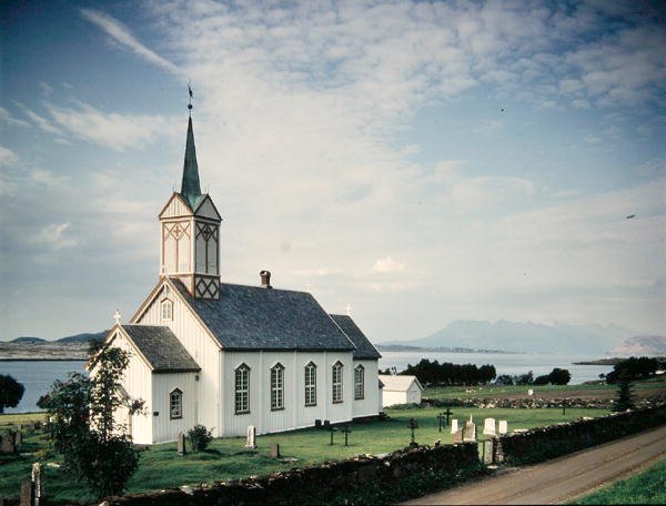 Typowy kościół wiejski, ok.1796 autorstwa Norwegian School