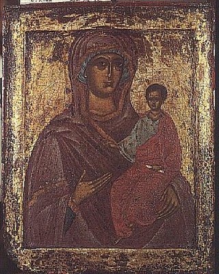 Ikona Najświętszej Maryi Panny autorstwa Novgorod School