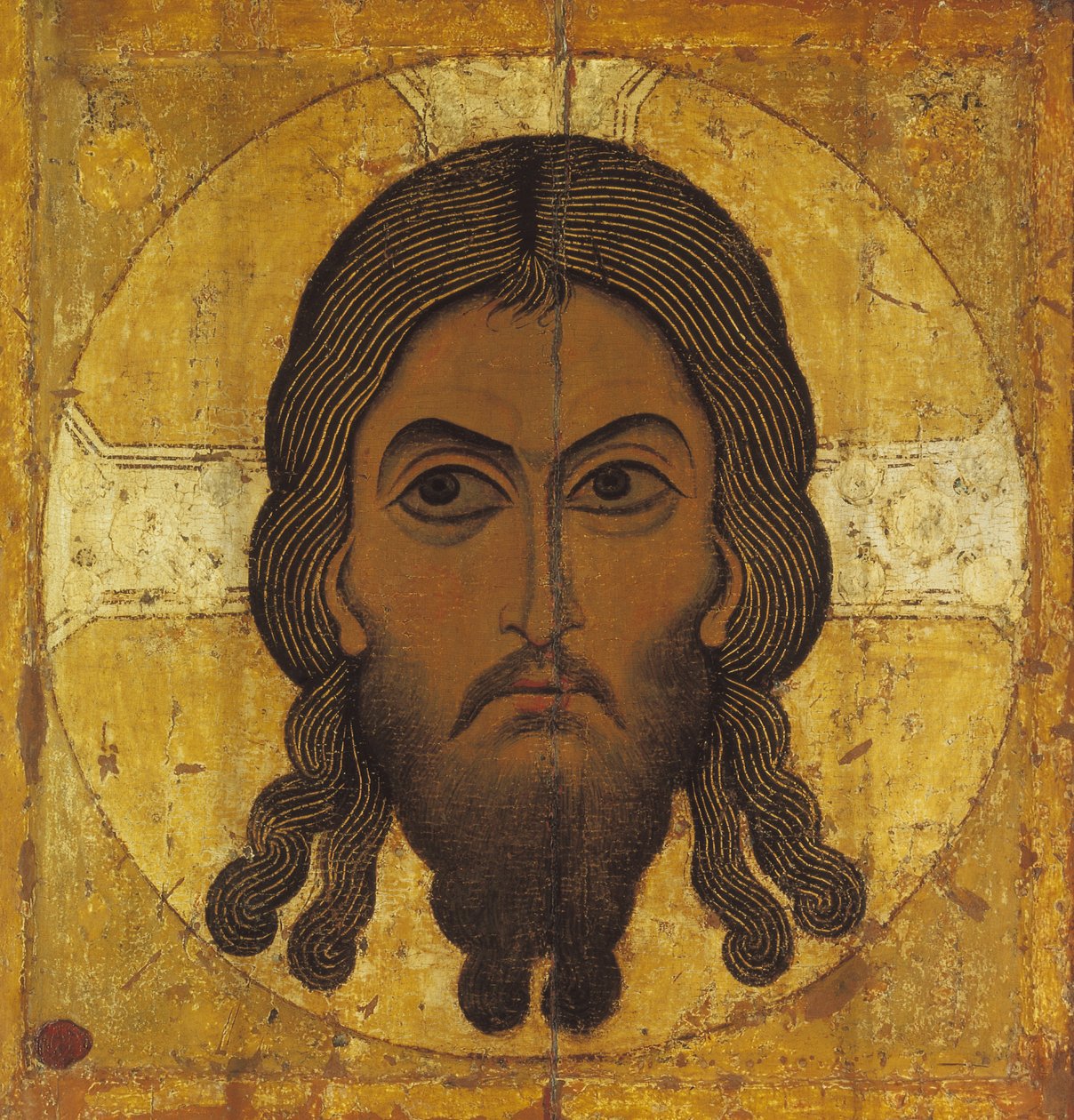 Święte Oblicze (tempera i złoto na panelu) autorstwa Novgorod School