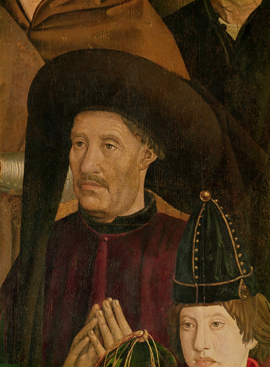 Henryk Nawigator (1394-1460) detal z poliptyku św. Wincentego, ok. 1465 r. autorstwa Nuno Goncalves or Gonzalvez