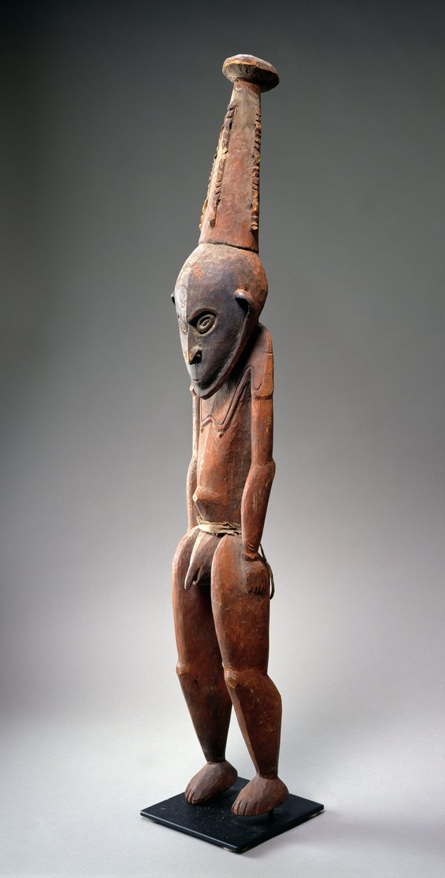 Sepik Męska Figura z Północnej Nowej Gwinei (drewno) autorstwa Oceanic