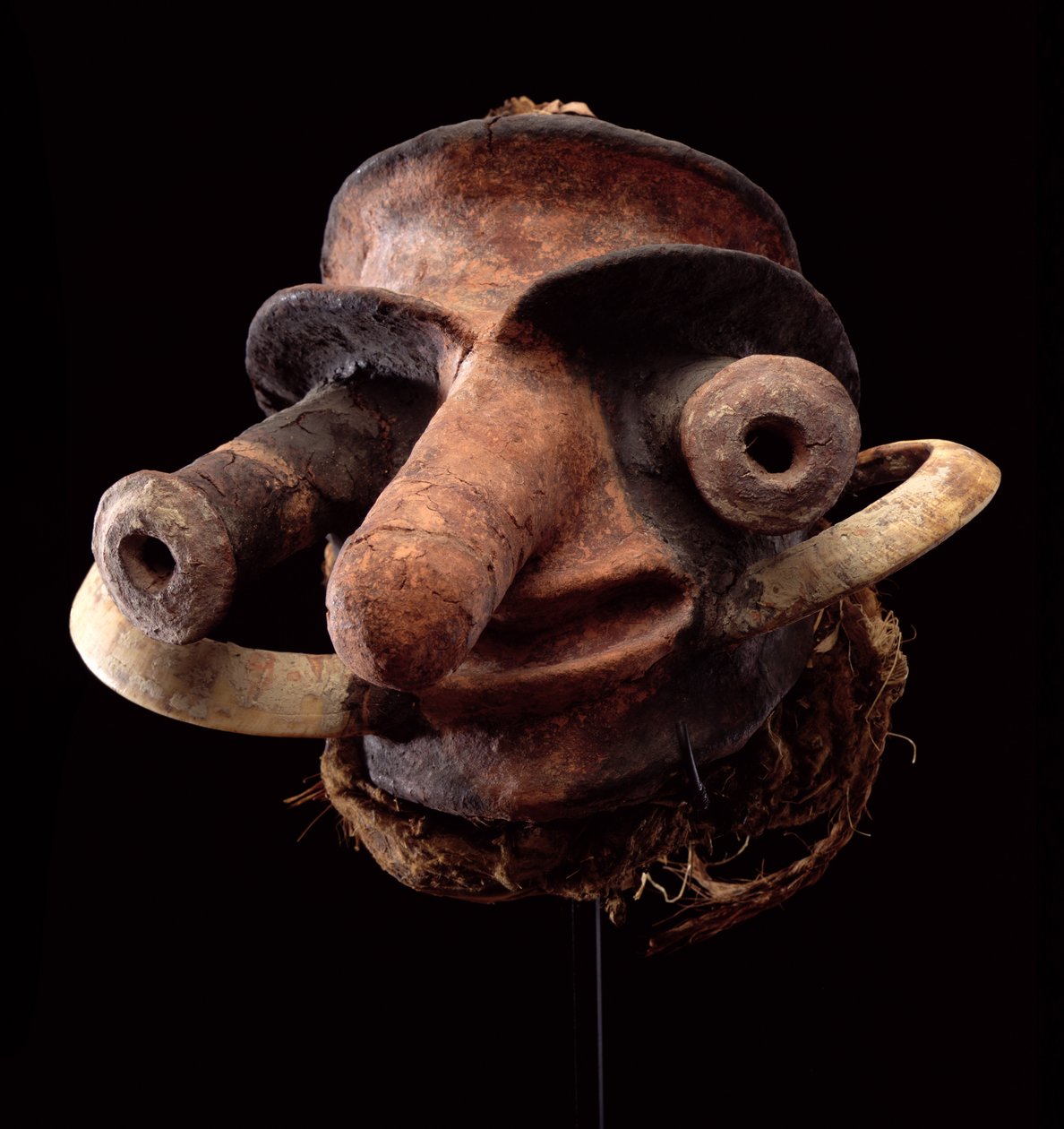 Vanuatu Puppet Head, z wyspy Malekula (wcześniej Nowe Hebrydy) Oceania (media mieszane) autorstwa Oceanic