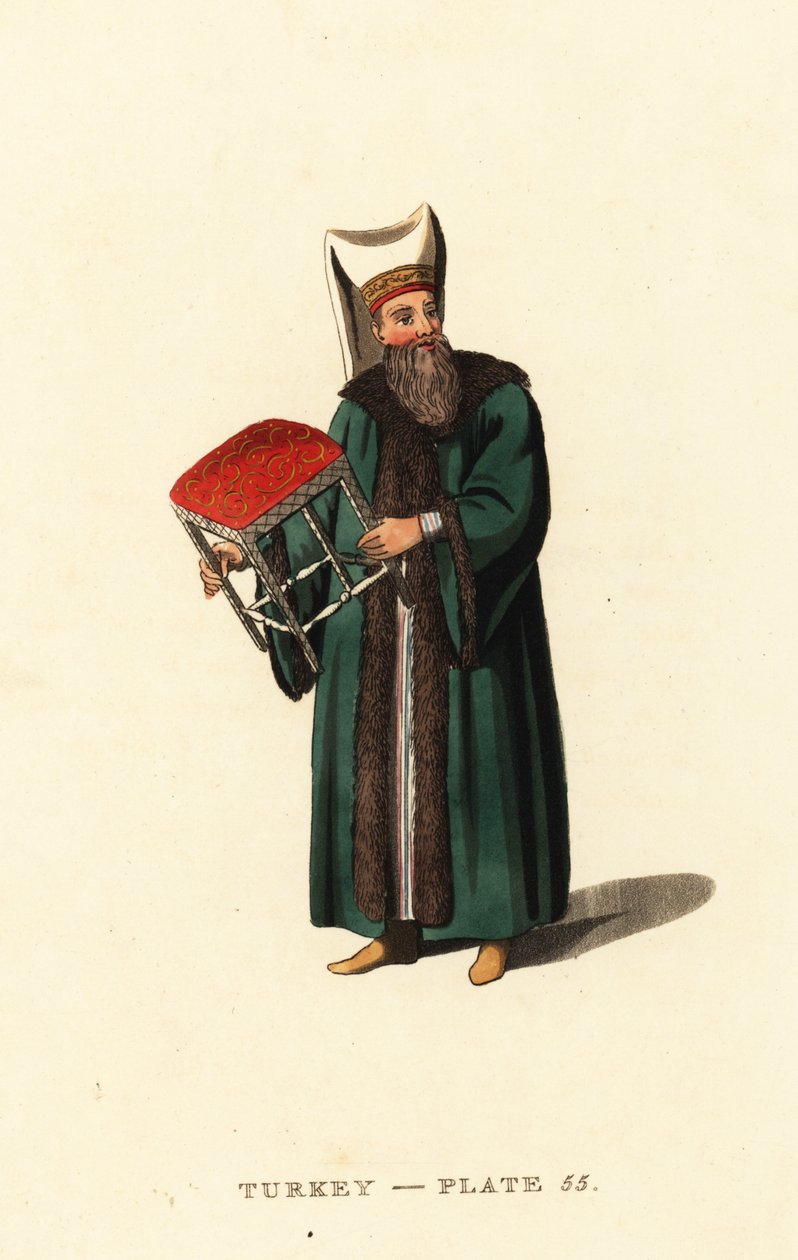 Nosiciel stołka Wielkiego Signiora, Sułtana Imperium Osmańskiego autorstwa Octavian (after) Dalvimart