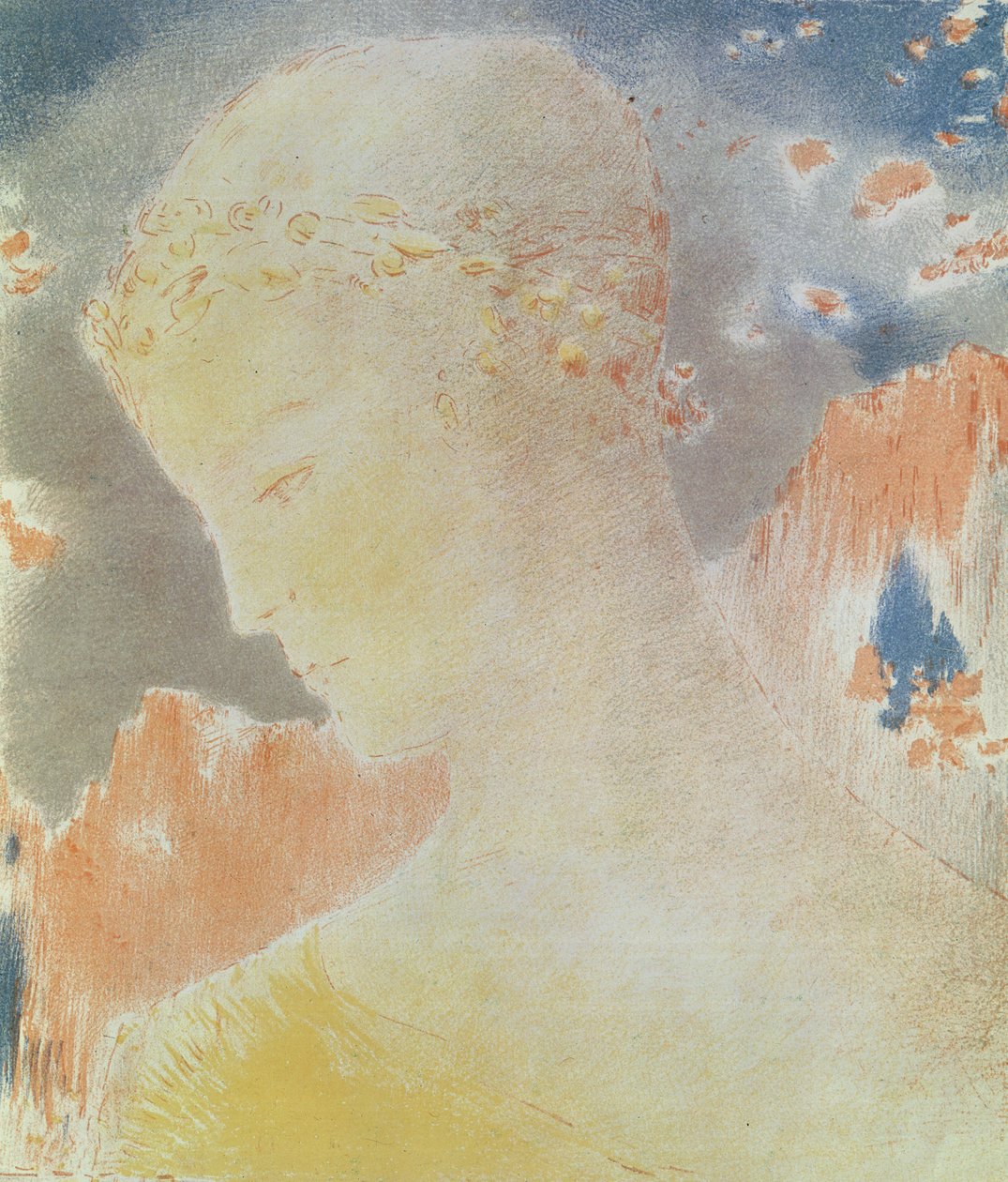 Béatrice, 1897 (litografia na papierze) autorstwa Odilon Redon
