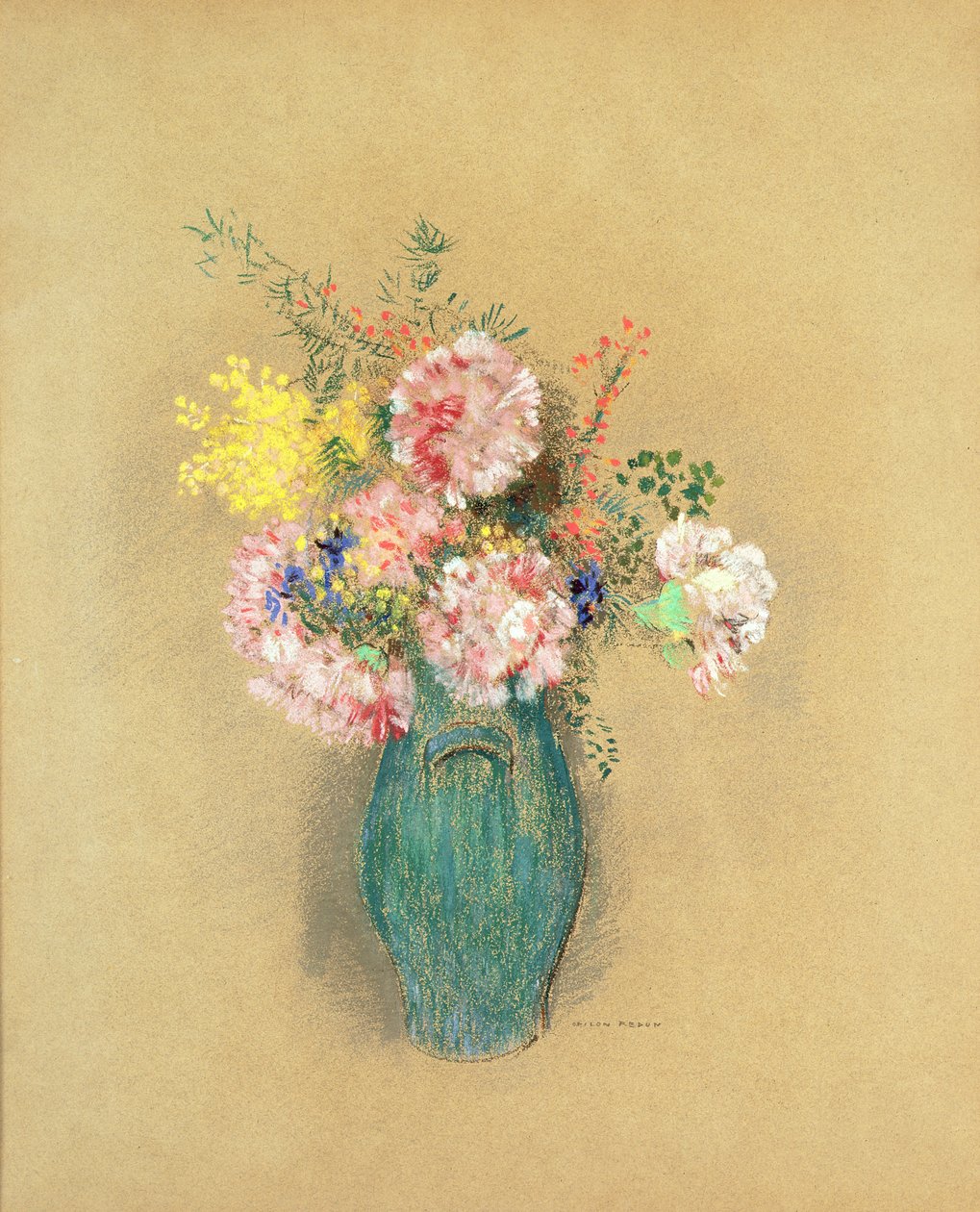 Goździki autorstwa Odilon Redon