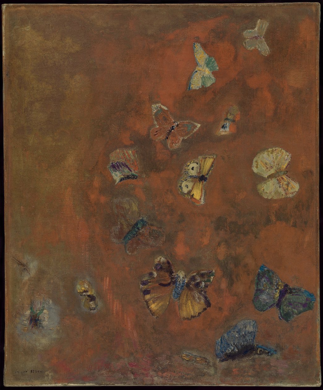 Ewokacja motyli, ok. 1912 autorstwa Odilon Redon