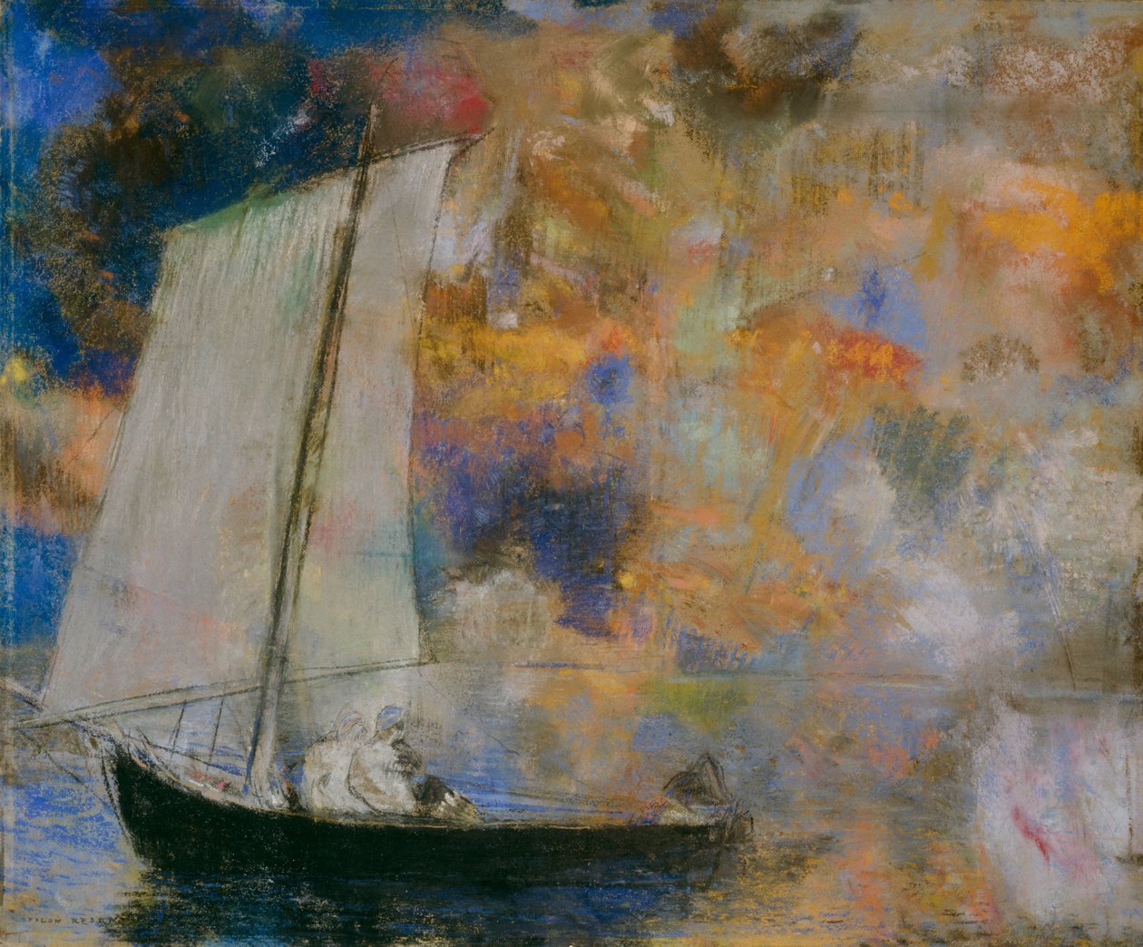 Kwiatowe Chmury autorstwa Odilon Redon